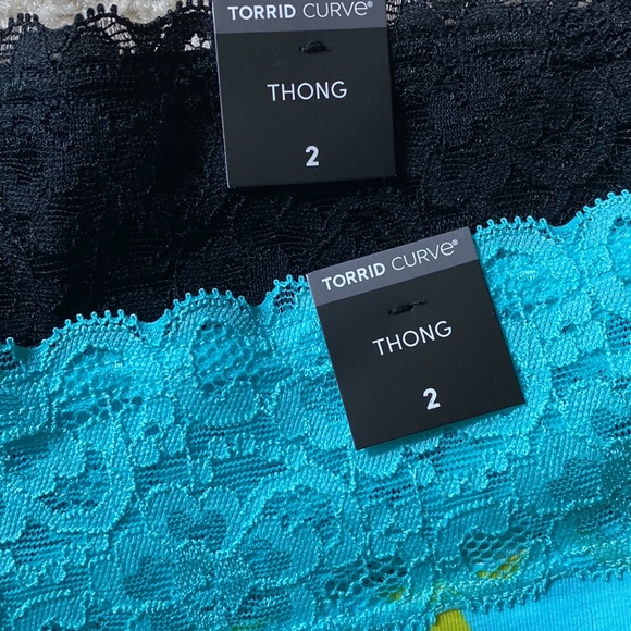 NEW torrid lace trim thong panties - Picture 5 of 9
